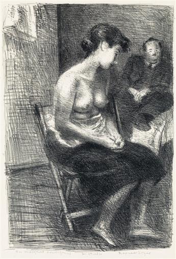 RAPHAEL SOYER Two lithographs.